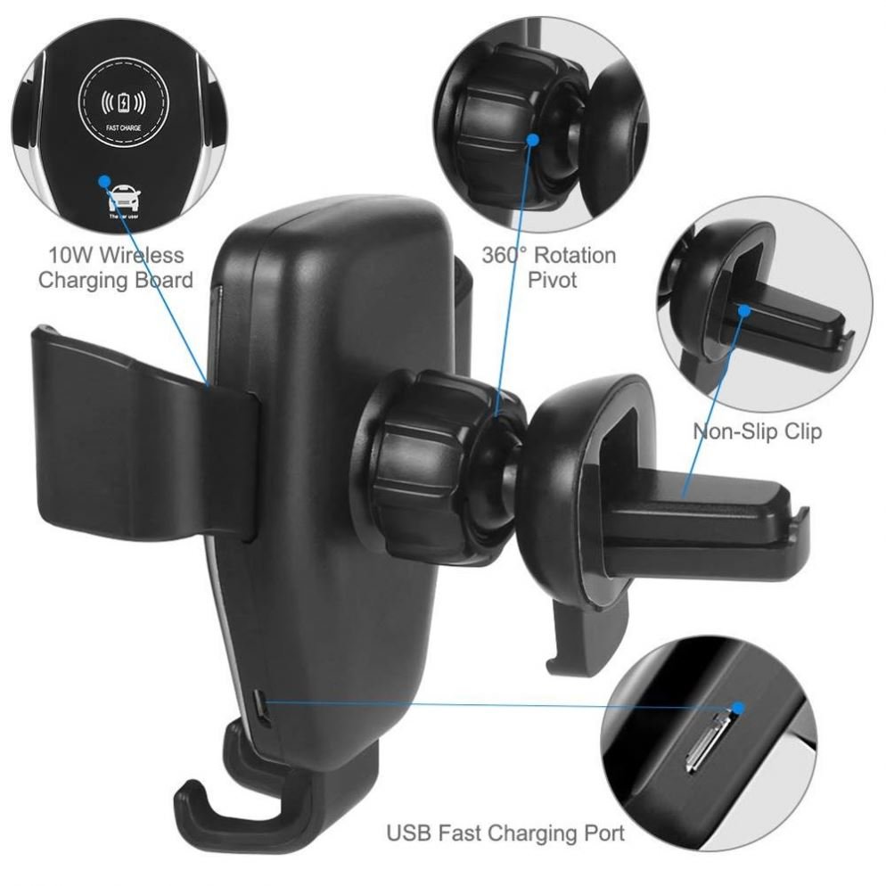 Newest Car Phone Holder Auto Wireless Charger For Phone Car 10W Fast Charging