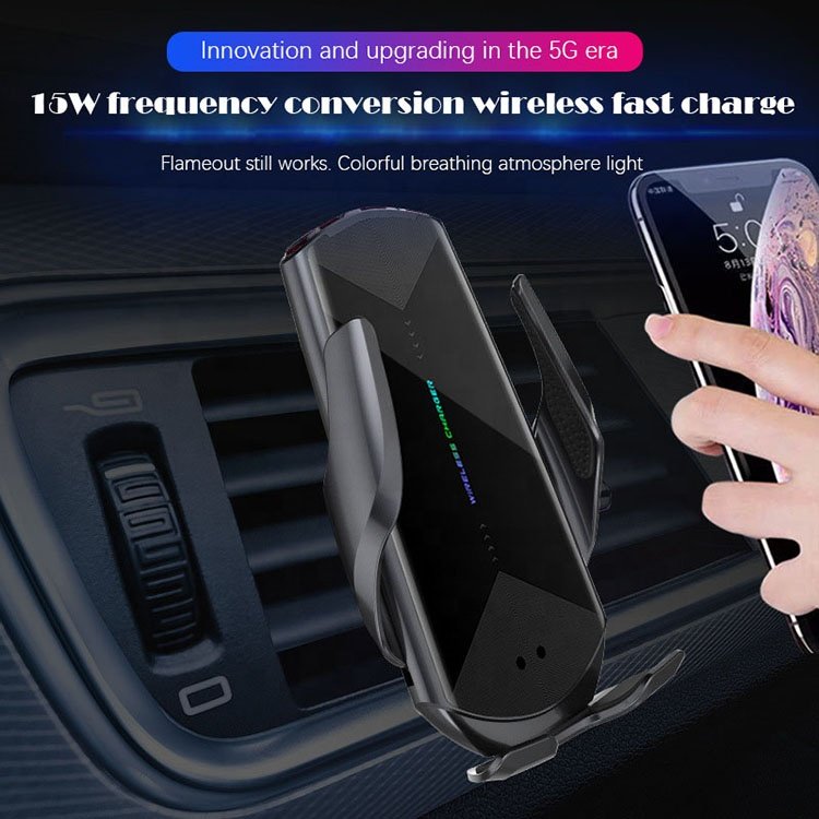 15 watt Q1 Carregador Sem Fio Magnetic Smart Adapter Induction Car Phone Holder Caricabatterie Wireless Charger For iphone