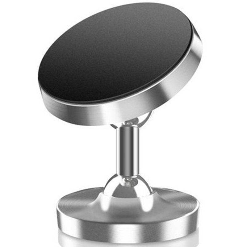 Factory silicone strong stability double ball magnets car holder 720 degree rotating adjustable car phone support GPS Navigation
