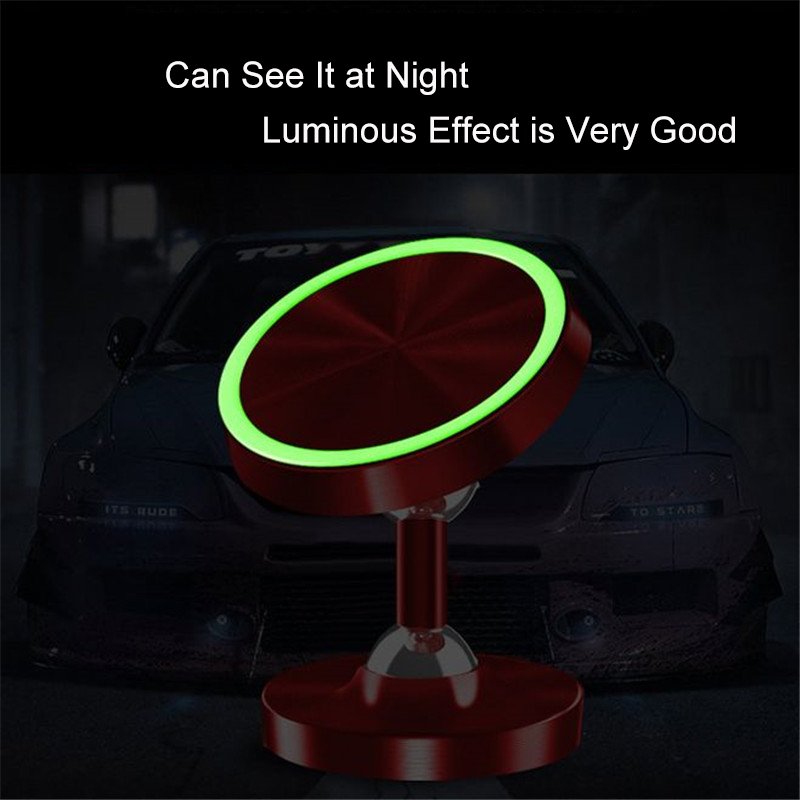 Factory silicone strong stability double ball magnets car holder 720 degree rotating adjustable car phone support GPS Navigation
