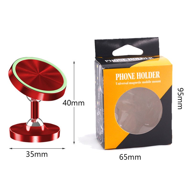 Factory silicone strong stability double ball magnets car holder 720 degree rotating adjustable car phone support GPS Navigation