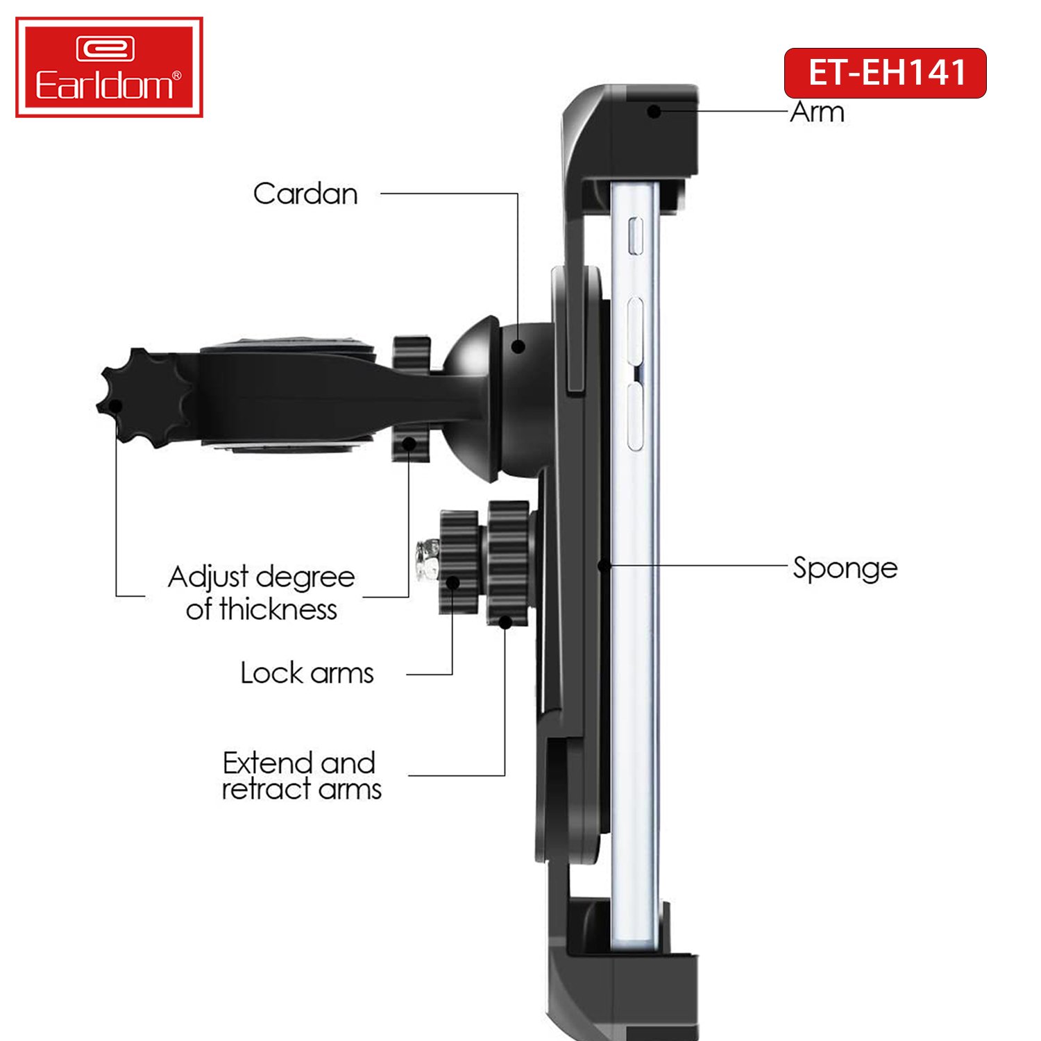 Earldom bicycle motorcycle phone holder rotational holder phone motorcycle mobile phone holder for bike
