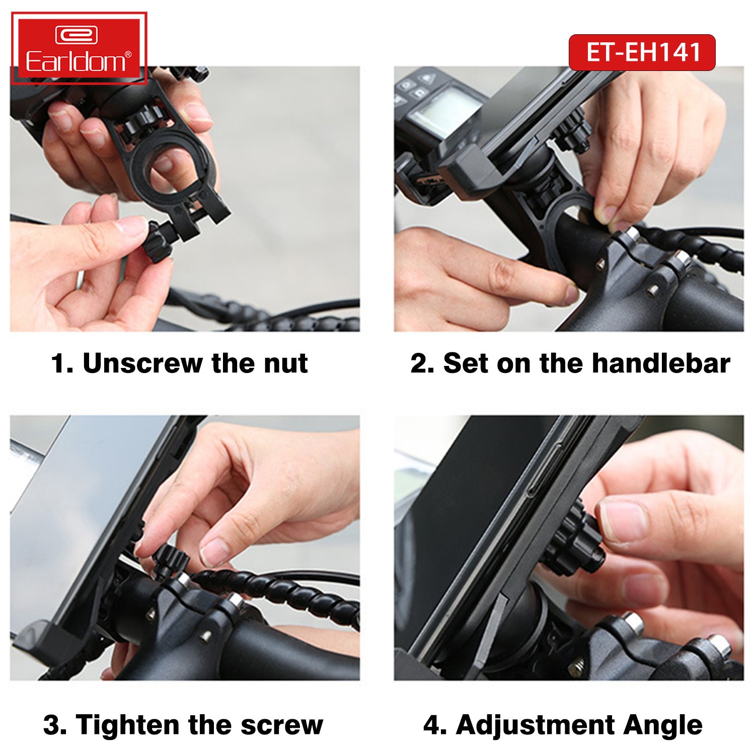 Earldom bicycle motorcycle phone holder rotational holder phone motorcycle mobile phone holder for bike