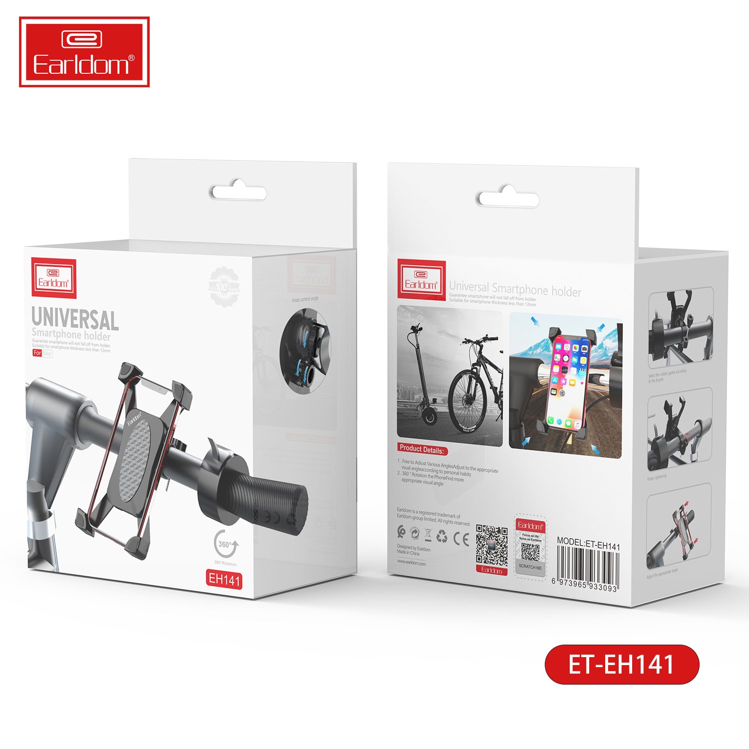 Earldom bicycle motorcycle phone holder rotational holder phone motorcycle mobile phone holder for bike