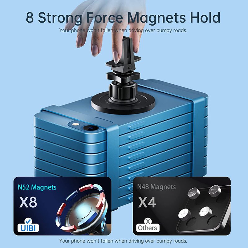 Factory Metal Car Phone Mount For iPhone15 Magnet vent Car Bracket Magnetic Car Phone Holder