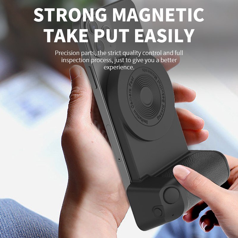 Magnetic Phone Mount Camera Handle Mobile Phone Holder With Power Bank 3300 mAh For All Smart Phone Selfie Booster