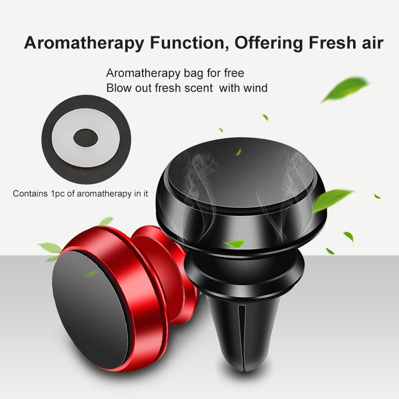 2 in 1 functional Adsorbable Phone 360 Rotating magnetic car perfume phone cradle stable Detachable Airvent Outlet Mount Holder