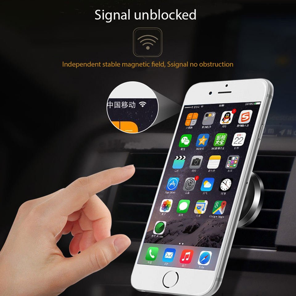 2 in 1 functional Adsorbable Phone 360 Rotating magnetic car perfume phone cradle stable Detachable Airvent Outlet Mount Holder