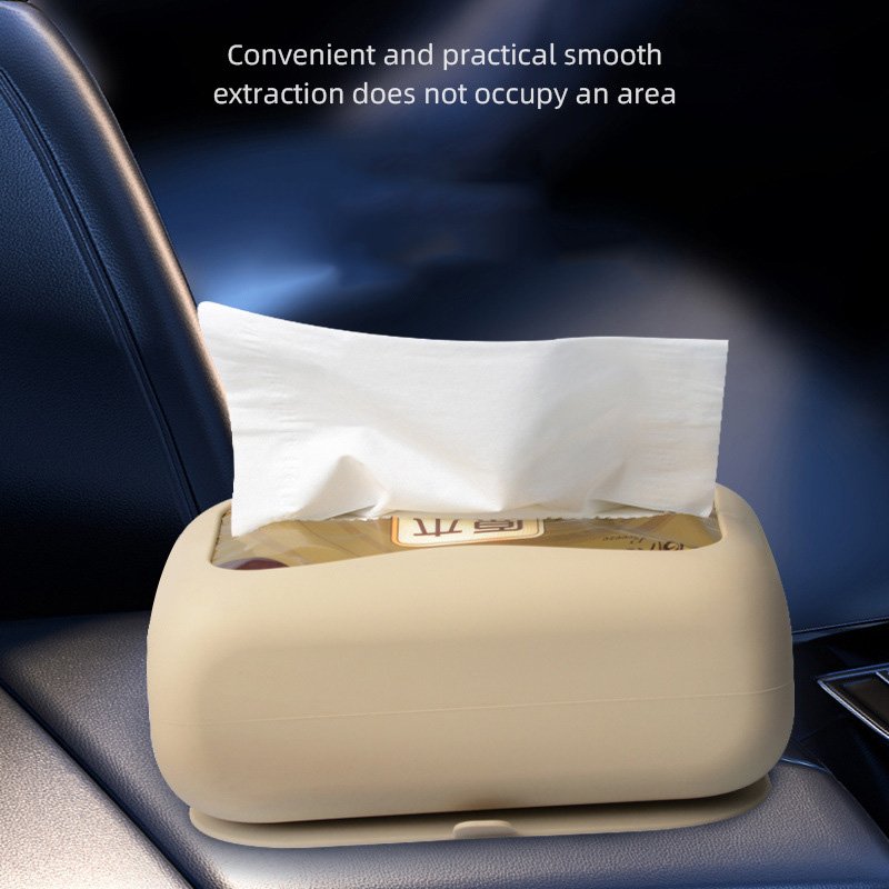 Wholesale Silicone Tissue Box Holder Desktop Tissues Napkin Storage Paper Towel Dispenser Case For Home Office Bathroom Car