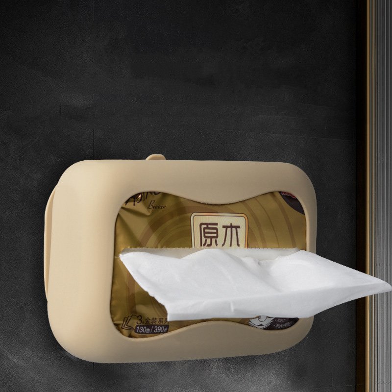 Wholesale Silicone Tissue Box Holder Desktop Tissues Napkin Storage Paper Towel Dispenser Case For Home Office Bathroom Car