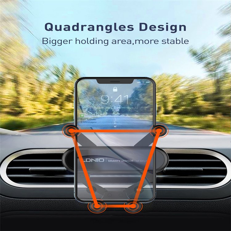 LDNIO Gravity Car Lock Car Holder MG03 Strip-shape invisible design car phone holder