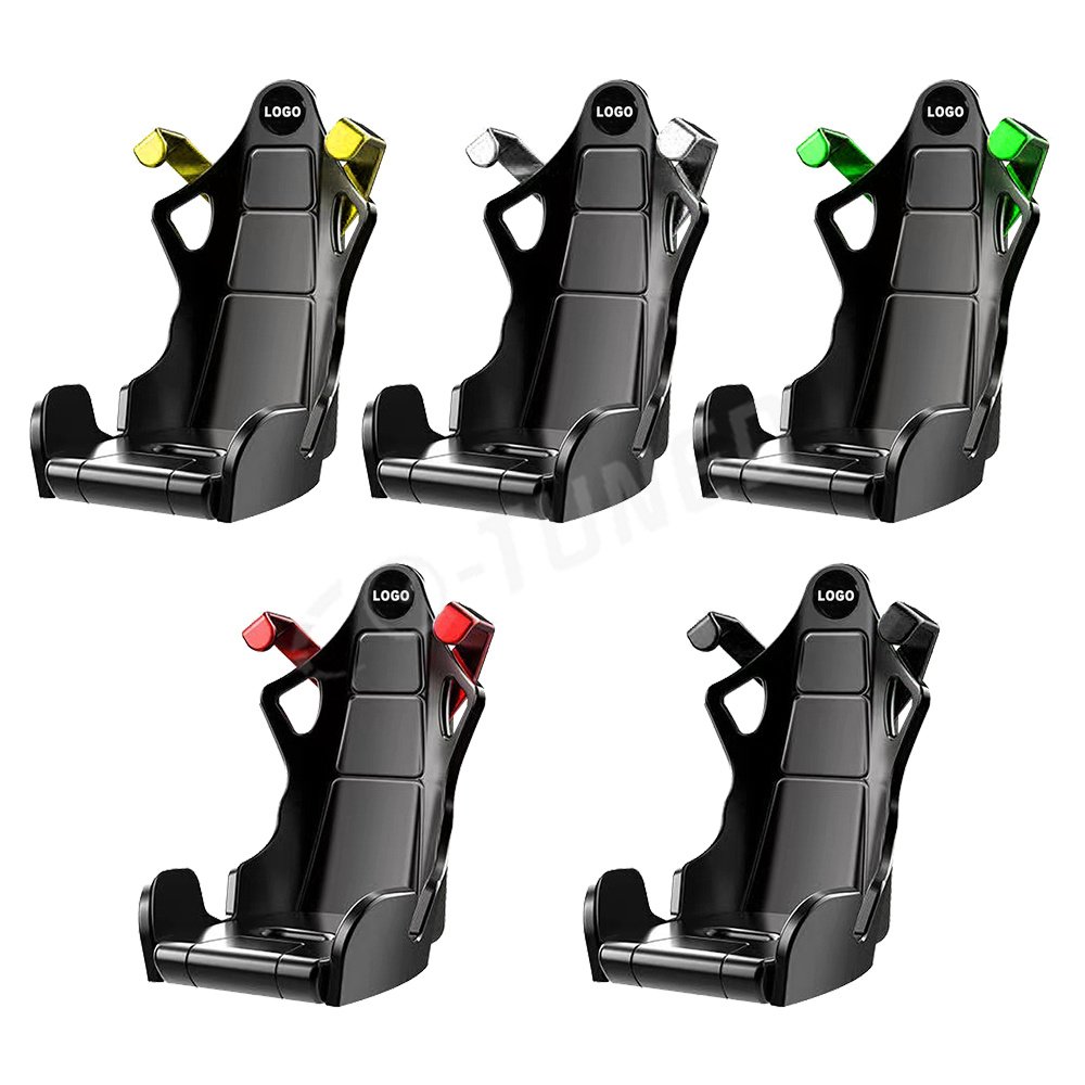 New Design Creative Racing Seat Phone Holder Air Vent Stable Shock Custom Your Logo Resistant Car Navigation Holder Auto Parts