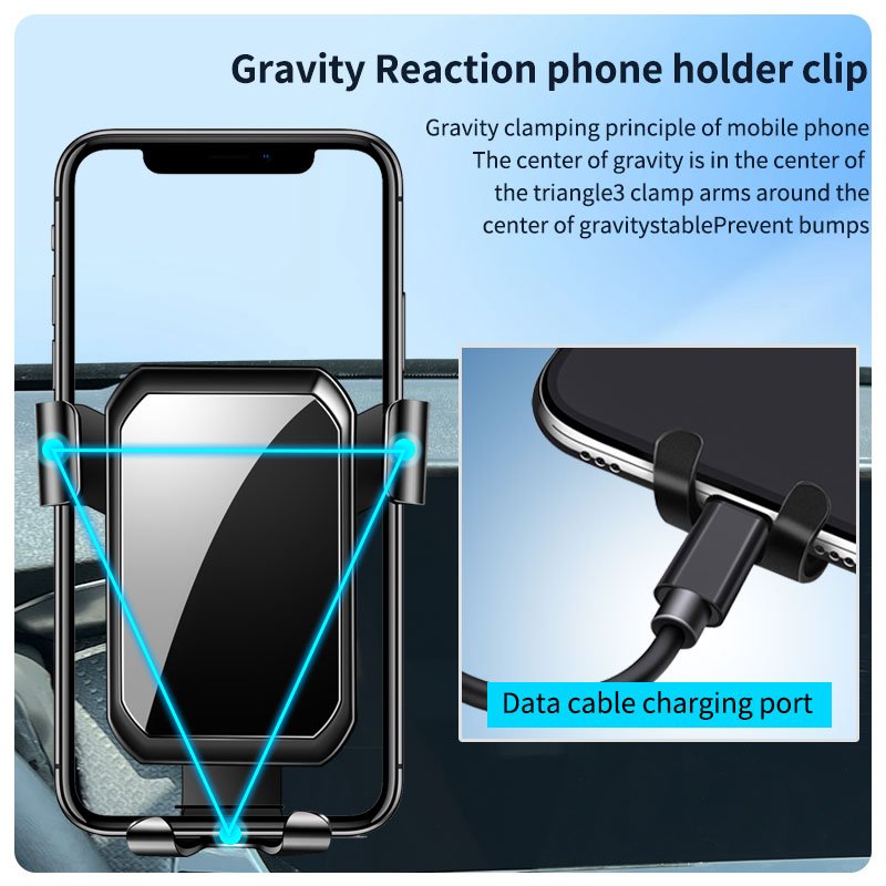 Suitable for Citroen C5X 2021-2023 gravity mobile phone holder vent holder Wholesale New Car Mobile Phone Holder Bracket