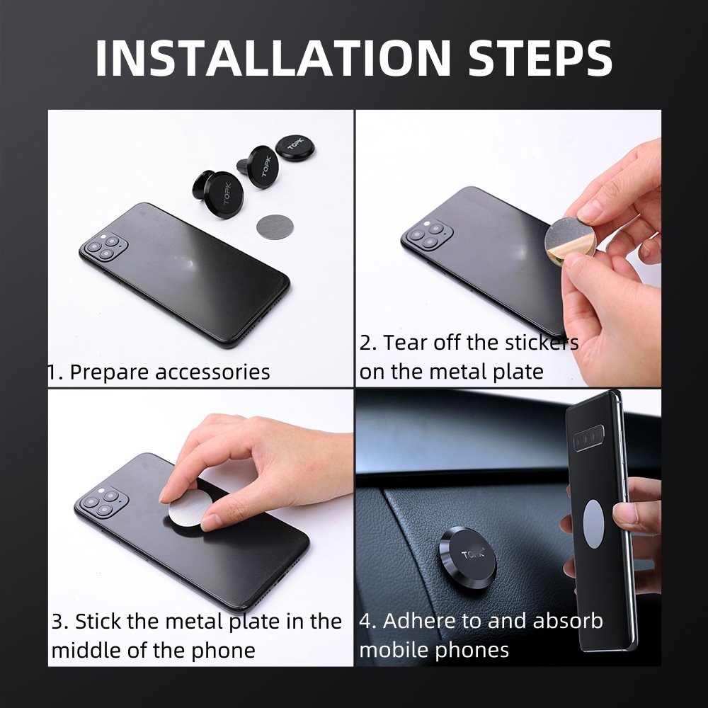 New Arrival Multi Functional Magnetic Wall Hanging Bracket Car Phone Holder