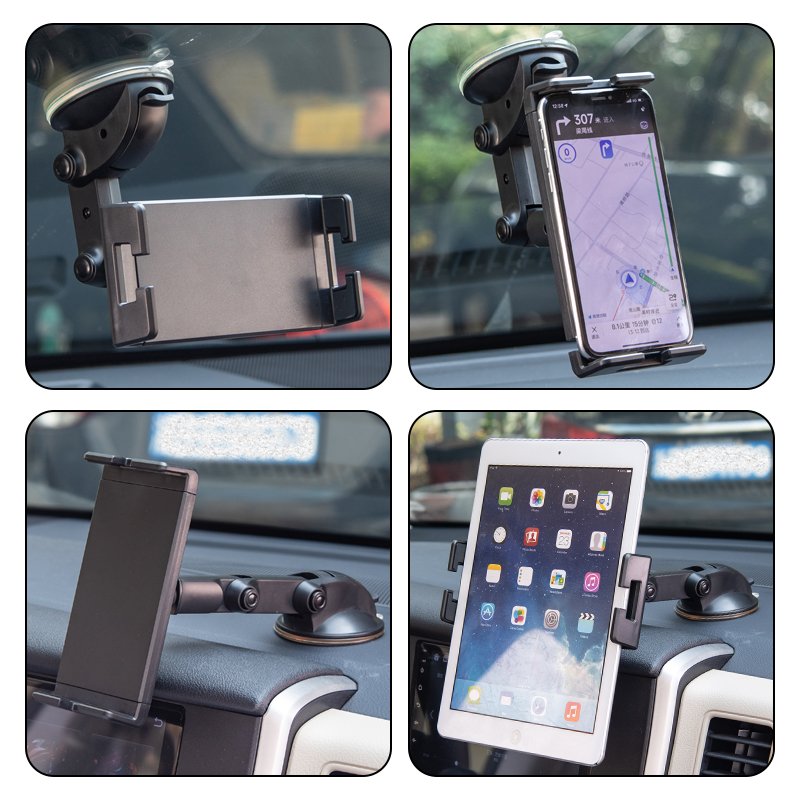 Shunwei Windshield Dashboard Wall Sticky suction cup Flexible 360 Degrees Rotation Car Phone Holder Tablet PC mobile car holder