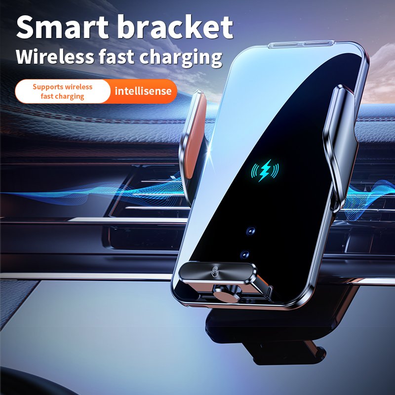 66w Type C USB Magnetic 360 Degree Rotation 15W Wireless Charger Smart Sensor D1 Car Wireless Fast Charger Holder for Benz Car