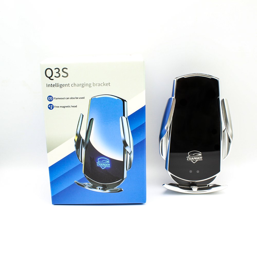 15 W Universal Smart Car Mobile Phone Holder 360 Rotating Wireless Charging Magnetic Suction Charging