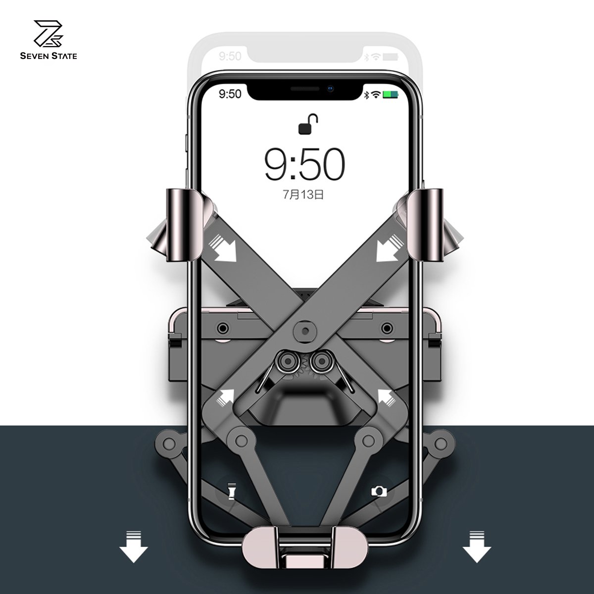 Universal Auto Cellphone Accessories Gravity Air Vent Car Phone Holder Dashboard Mobile Mount Stand