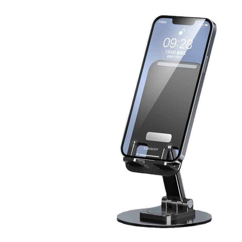 New Design Universal anti-slip Foldable 360 Rotating Portable Aluminum Mobile Phone Holder for Desktop Phone Use
