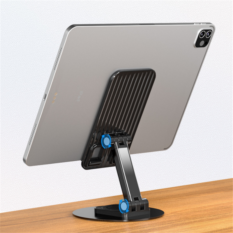 New Design Universal anti-slip Foldable 360 Rotating Portable Aluminum Mobile Phone Holder for Desktop Phone Use