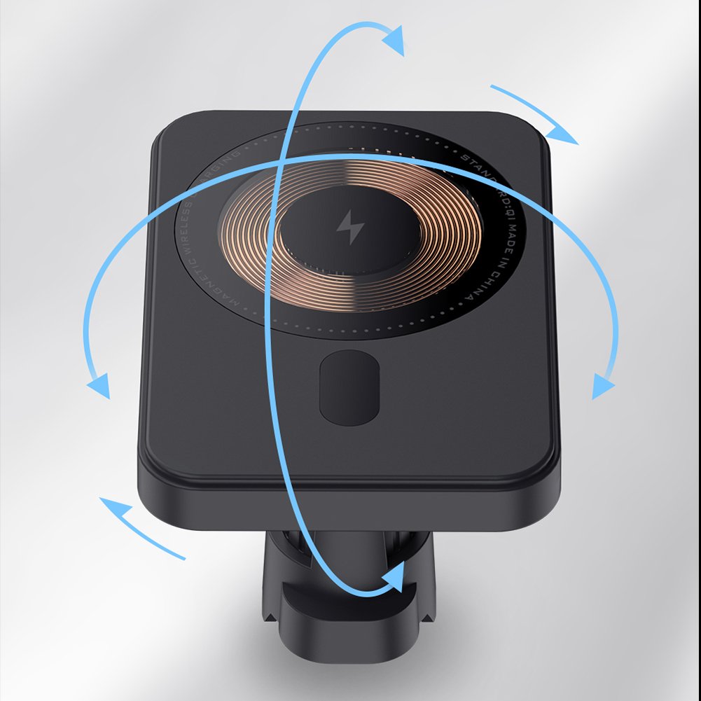 Factory Supply Transparent Magnetic Mag safing Air Vent Holder Wireless Car Charger for iPhone 12 13 14 15