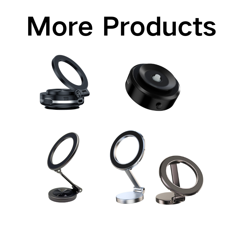 Universal Anti Slip Folding Silicon Dashboard 360 Degree Rotating Strong Magnetic Car Phone Holder