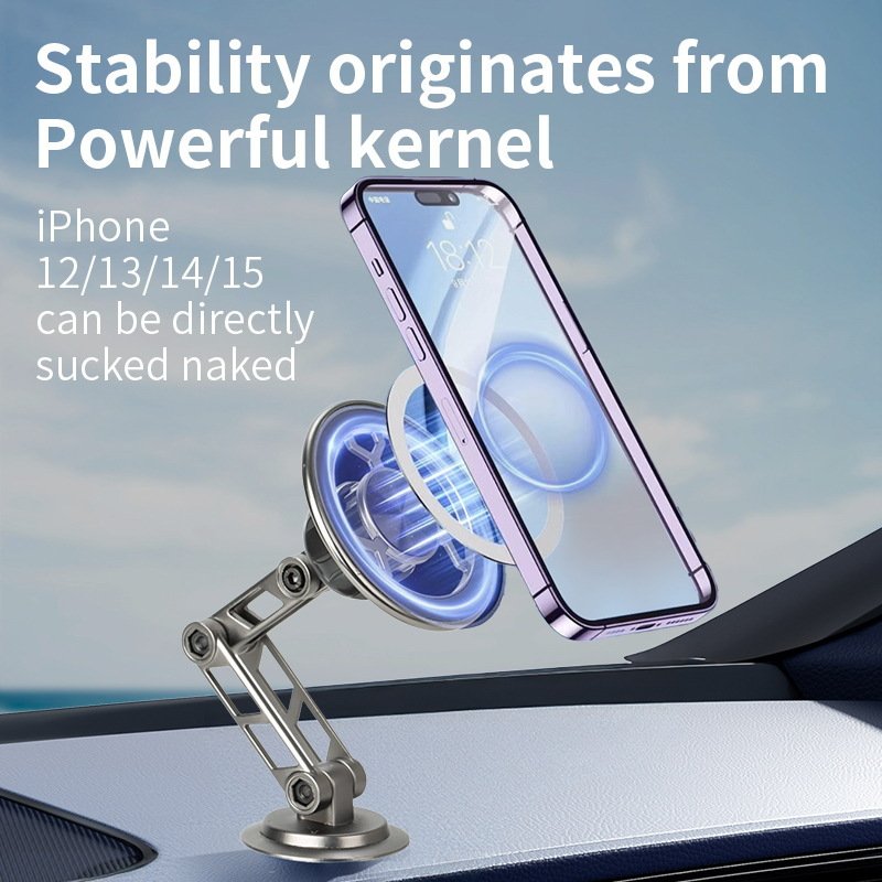 Wholesale New Magnet Phone Holder Magnetic Suction Collapsible Rotating Portable Car Phone Holder