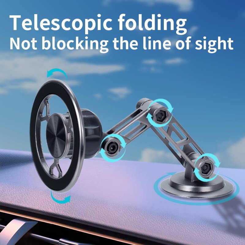 Wholesale New Magnet Phone Holder Magnetic Suction Collapsible Rotating Portable Car Phone Holder