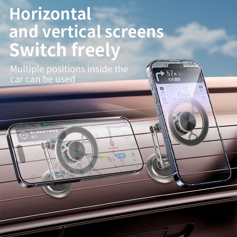 Wholesale New Magnet Phone Holder Magnetic Suction Collapsible Rotating Portable Car Phone Holder