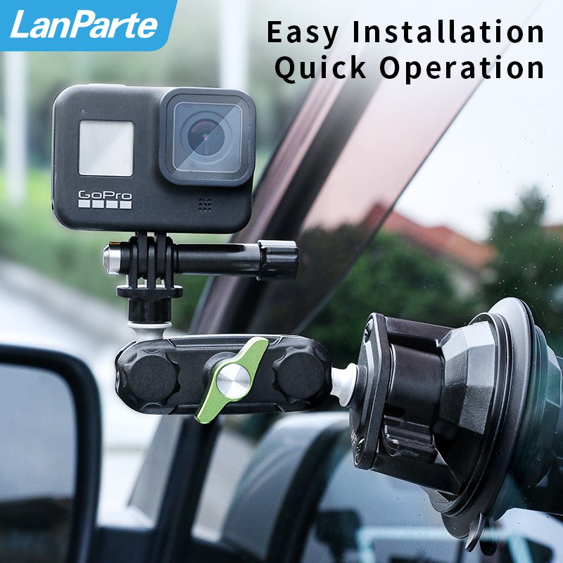 Mobile Phone Car Holder Compatible with Action Camera Adapter 3 in 1 Car Mount for Cell Phone Action Camera for iPhone for GoPro