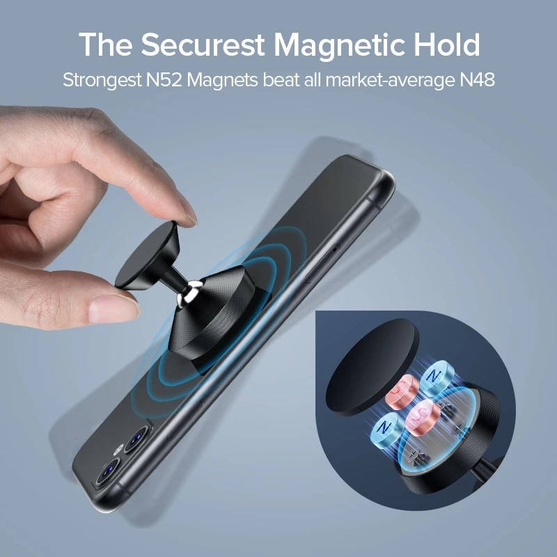 New Mobile Phone Holder Portable Strong Magnetic Mobile Phone Stand Car Air Vent Mount Holder For Phone