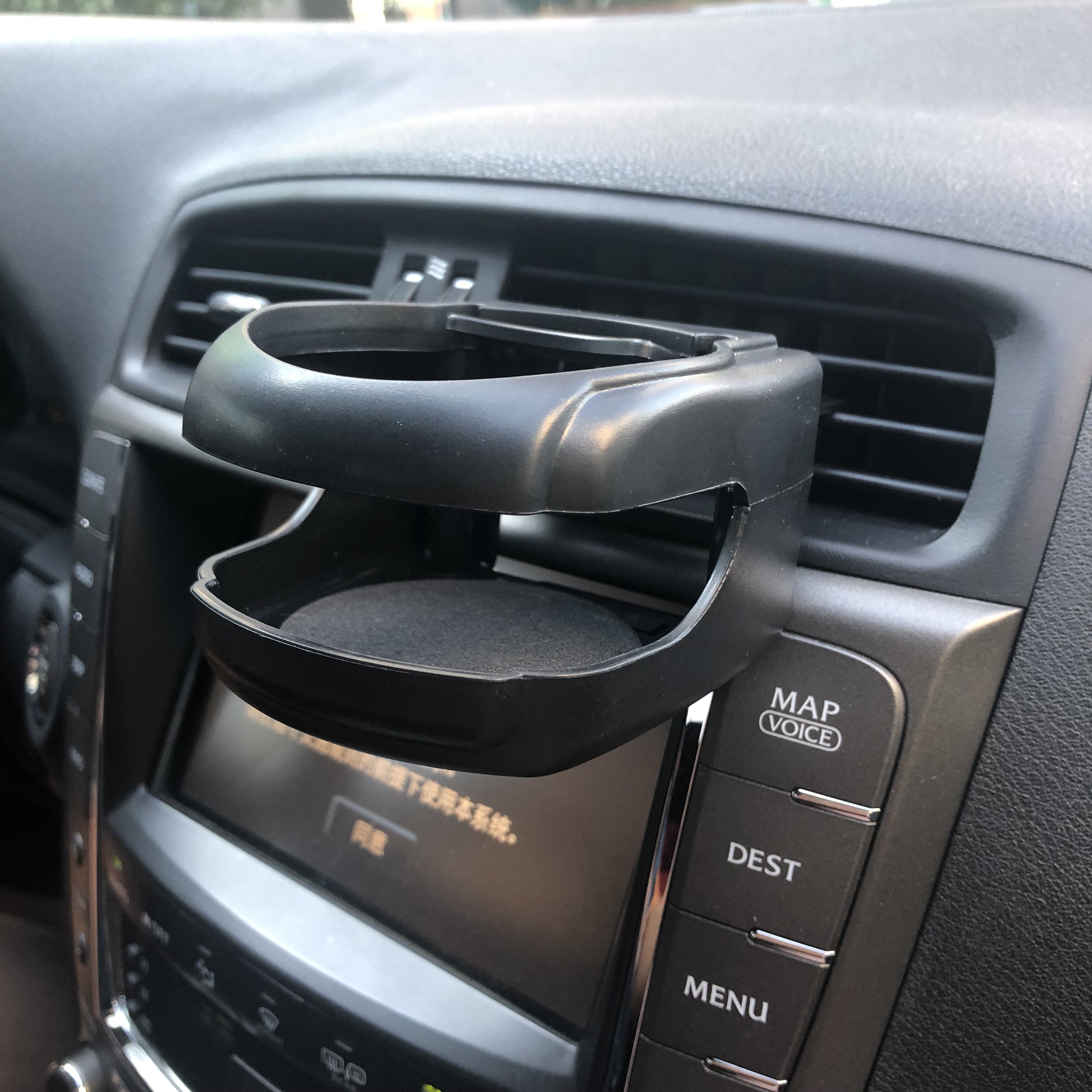 Hot sales PP plastic black color car vent drink holder