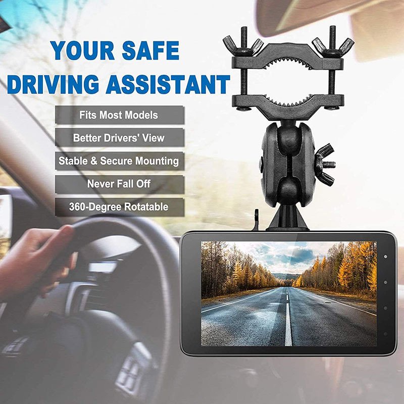 Factory Wholesale 360 Rotating Rear View Mirror Car Dash Camera Mount Holder for Yi Dash Cam 1 2
