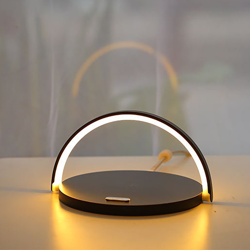 Universal 10W Fast Wood Multi Table Led Light Lamp Phone Bracket Mobile Holder Wireless Phone Chargers With Lamp