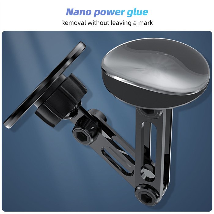 Car Magnetic Folding Phone Holder AntiShake Holder Suction Cup Car Navigation Phone Holder with 360 degree magnetic stand