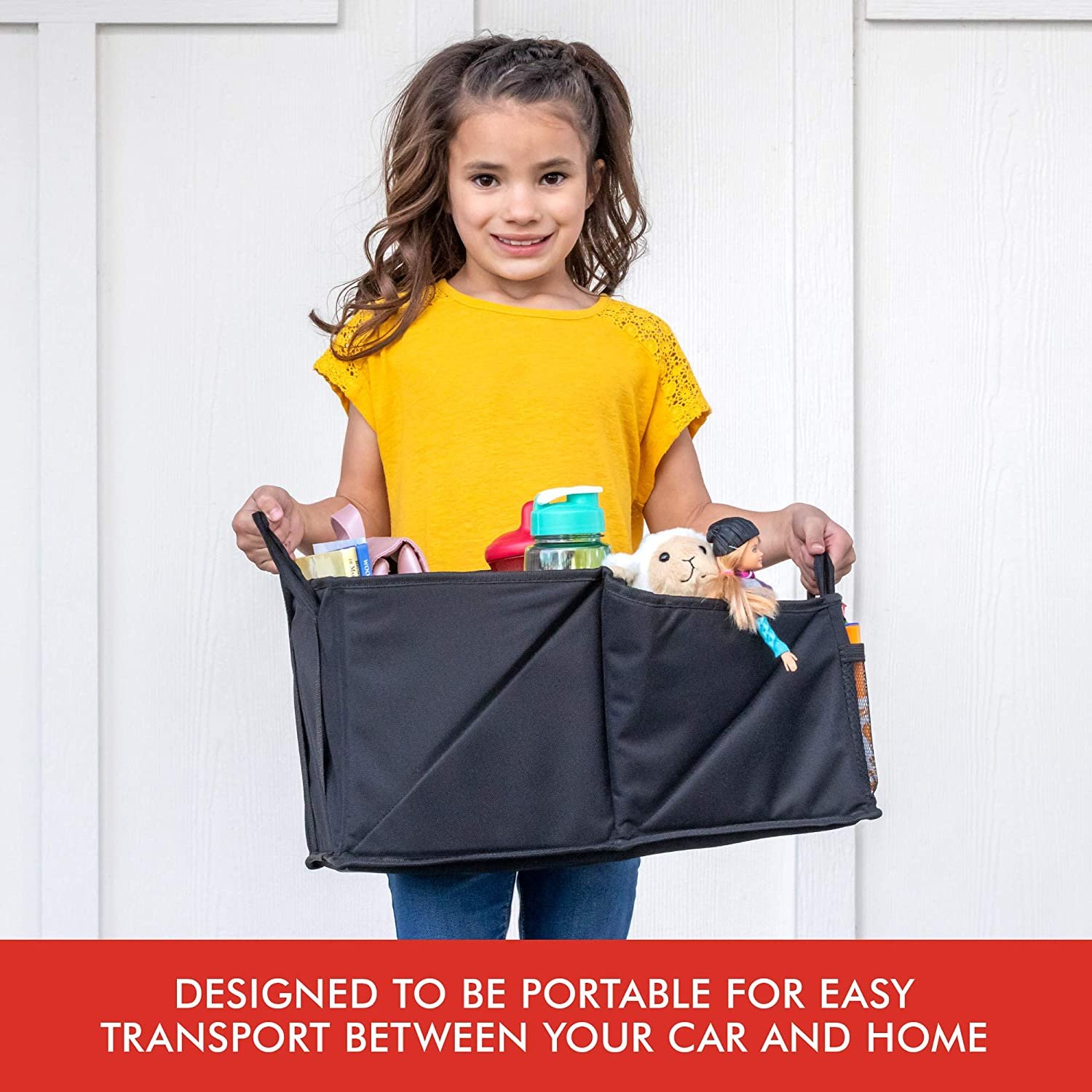 Hot selling Car Seat Organizer Storage Box with Cup Holders for Front Back Passenger Seats
