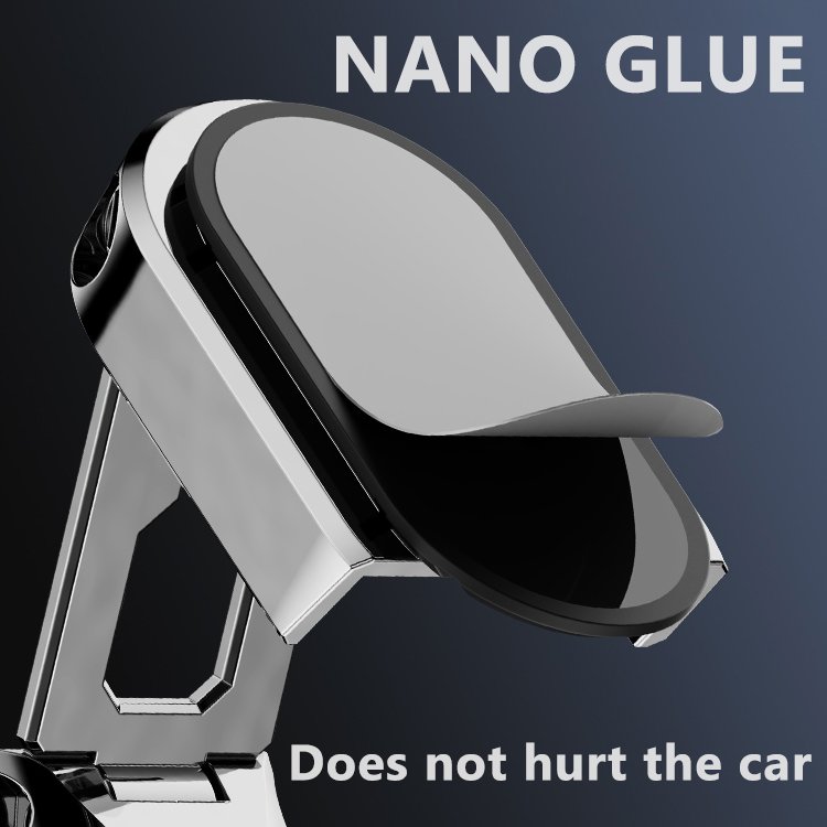 Alloy Folding Car Mount 360 Rotation Magnetic Phone Mount Mobile Phone Holder for Car Dashboard Magnetic Car Phone Holder