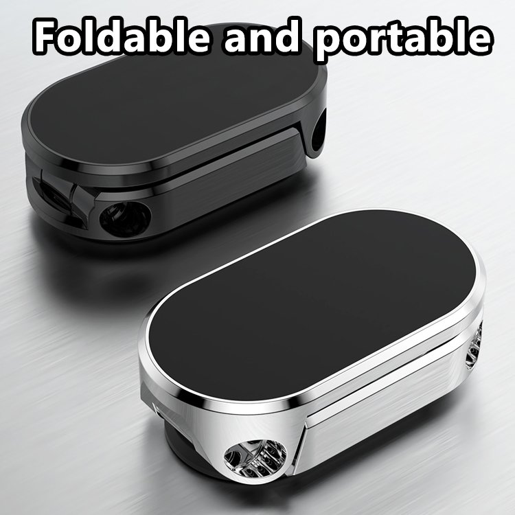 Alloy Folding Car Mount 360 Rotation Magnetic Phone Mount Mobile Phone Holder for Car Dashboard Magnetic Car Phone Holder