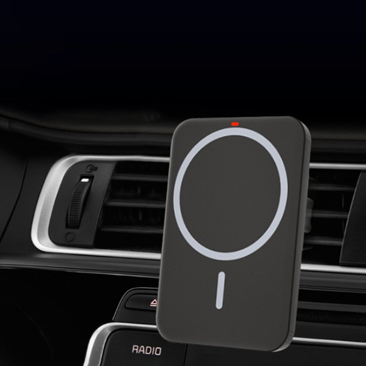 2021 new 15w magnetic cute electric induction car navigation wireless car charger