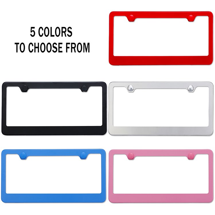 OEM Custom License Plate Frames Stainless Steel US Car License Plate Holder License Plate Covers