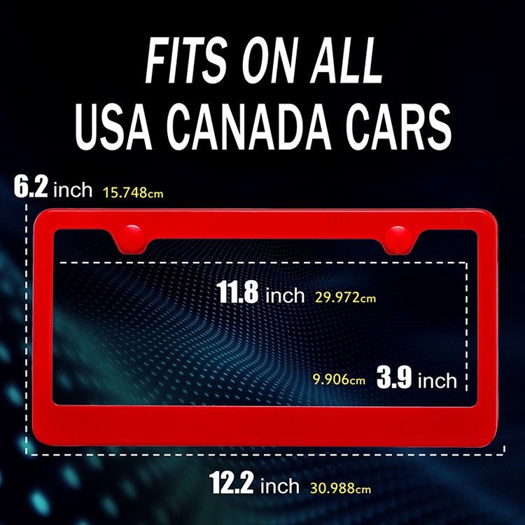 OEM Custom License Plate Frames Stainless Steel US Car License Plate Holder License Plate Covers
