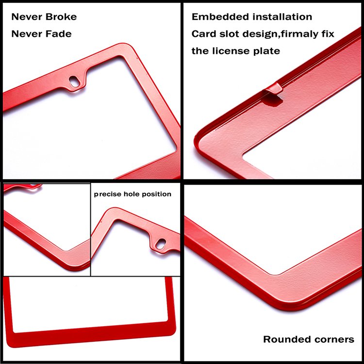 OEM Custom License Plate Frames Stainless Steel US Car License Plate Holder License Plate Covers