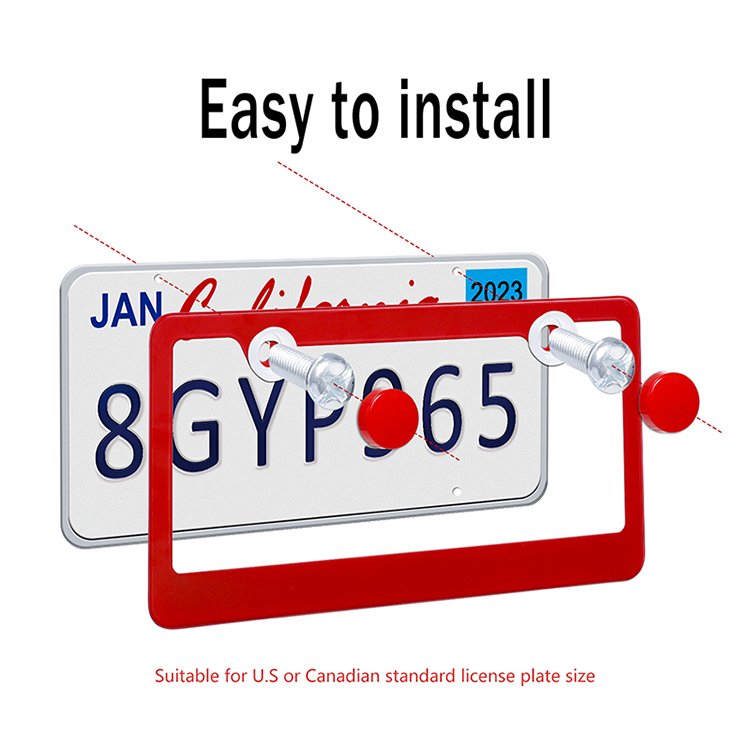 OEM Custom License Plate Frames Stainless Steel US Car License Plate Holder License Plate Covers