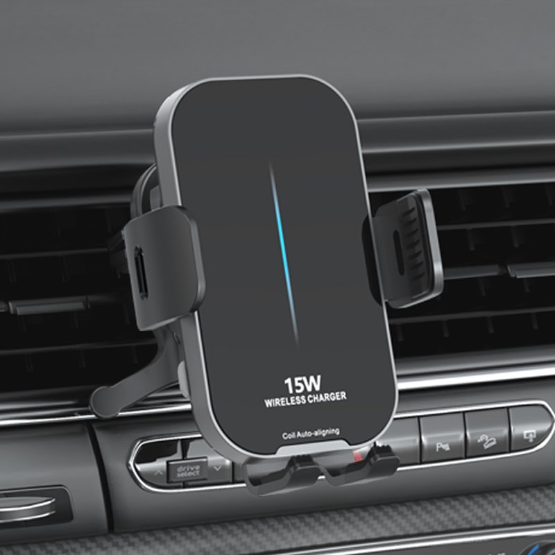 Best Selling Products 15W Wireless Charging Cradle Universal 15W Air Vent Car Phone Holder