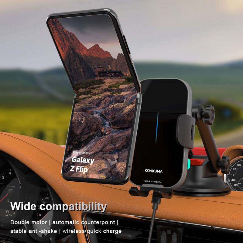Best Selling Products 15W Wireless Charging Cradle Universal 15W Air Vent Car Phone Holder