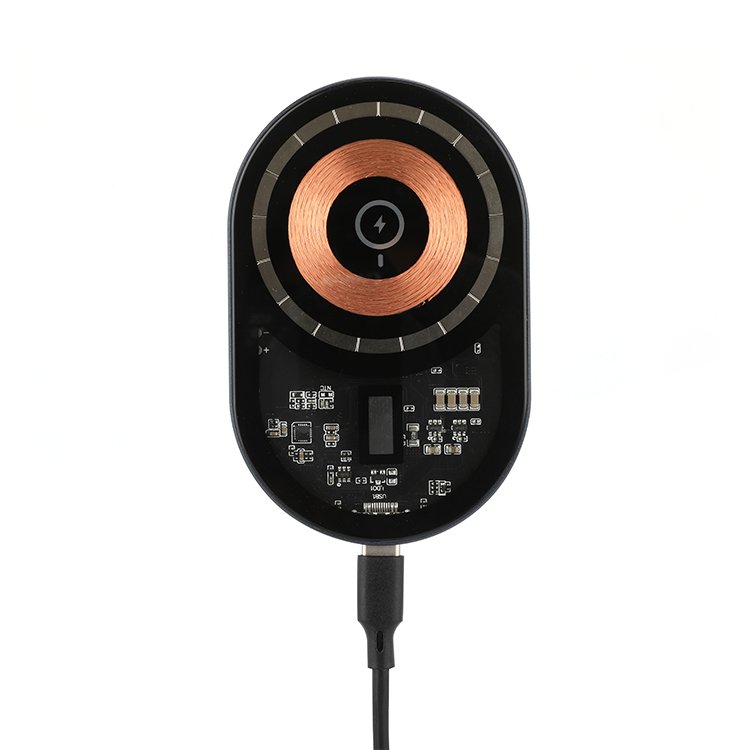 Hands Free 360 Degree Rotating Strong Magnetic Head Wireless Charging Car Phone Holder Quick Charger