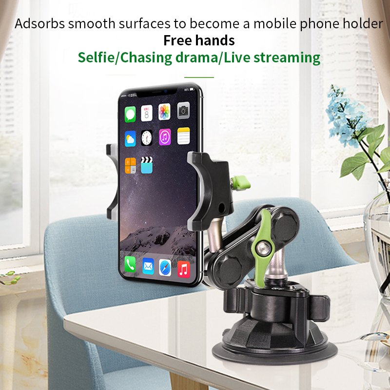 Universal Angle-adjustable Desktop Suction Cup Mount Cell Phone Stand Windshield Mobile Phone Car Holder