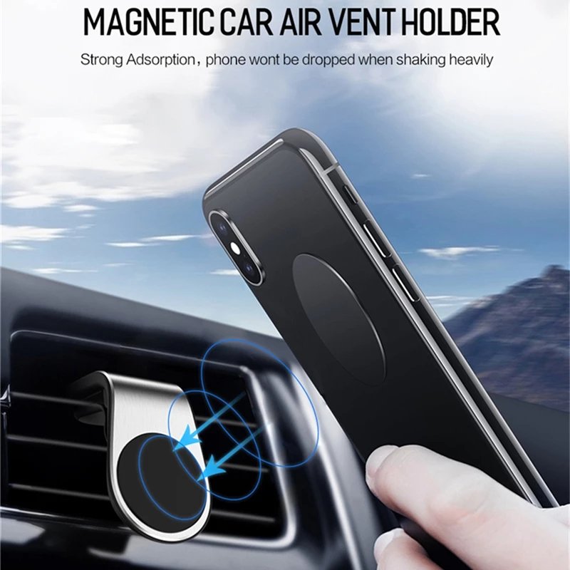 Magnetic Car Phone Holder Metal Car Holders For Universal Phone Auto Air Vent Mount Car Bracket for iphone huawei samsung xiaomi