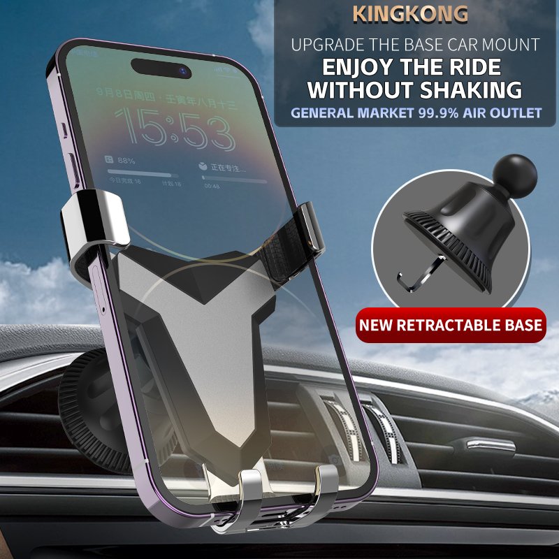 2024 New Universal Car Air Vent Stand Holder Smartphone Mount Custom Logo Gravity Phone Holder