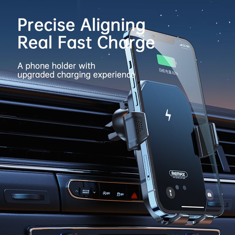 REMAX Wireless Charging Table Phone Car Holder Wireless USB Fast Charger